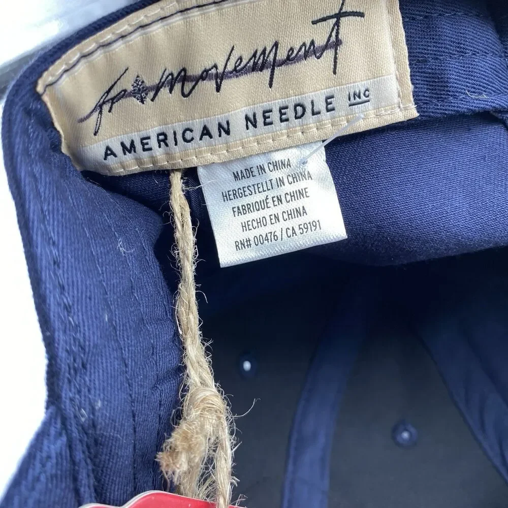 Free People FP Movement Apres Ski Hat OSFA Baseball Cap Navy GorpCore Boho NWT - Picture 9 of 9